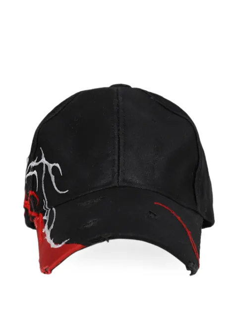 FFFPOSTALSERVICE Bolsu Damaged waxed distressed cap Black FFFPSFWEXCAPEXCLUSIVE