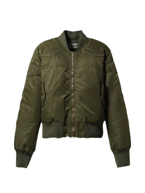 SATOSHI NAKAMOTO Ma-1 Moto padded jacket Green SS24JKT003GRN