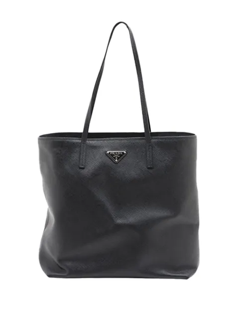 Prada Pre-Owned 2013-2026 Saffiano Cuir tote bag Black 88LZ42V6SP4SZB9Z