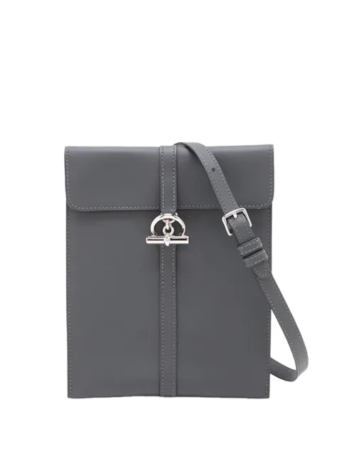Hermès Pre-Owned 2025 Swift Glenan To Go Pouch crossbody bag Grey 433EXPG012D5G2GZ