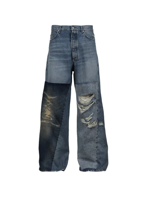 B1ARCHIVE distressed twisted-seam jeans Blue B1MS253054463BLU