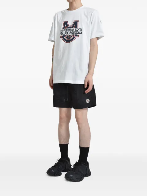 Moncler logo-print cotton t-shirt White 8C00006K109189A7G
