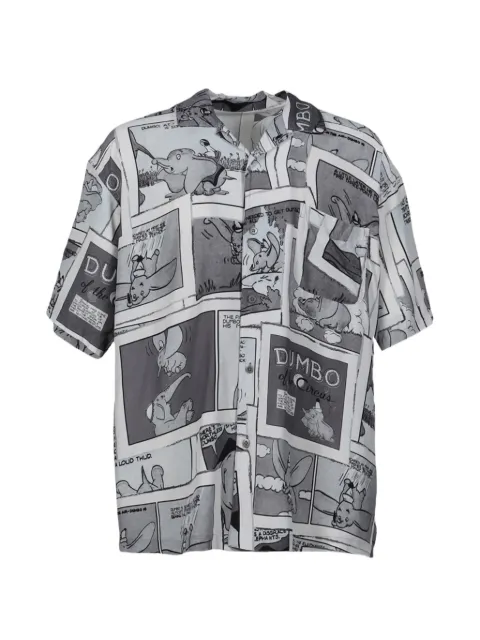 PORTER CLASSIC Disney Dumbo graphic-print shirt White DP0243289BLK