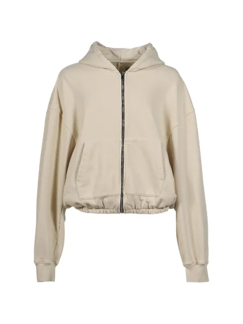 B1ARCHIVE zip-up cropped hoodie Neutrals B1MS258055250KHA