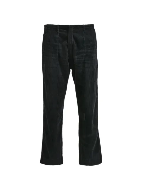 Neighborhood × Phingerin corduroy straight trousers Black PD242NHBT021