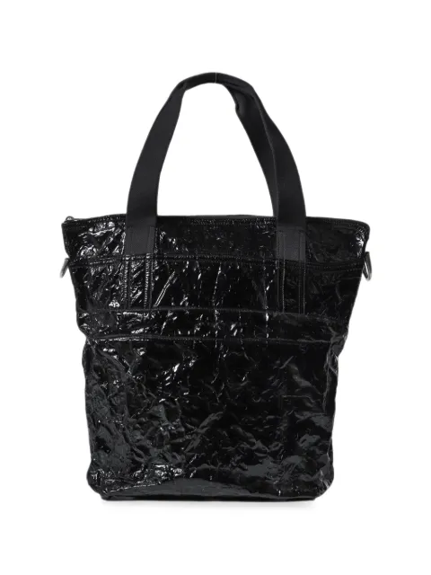 Rick Owens small crinkled-finish tote bag Black RA01D0467SHU99