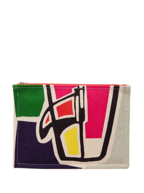 Hermès Pre-Owned 2000-2026 Toile Flat Waikiki Pouch clutch bag Multicolour 7M759EEL0S2JSYO3