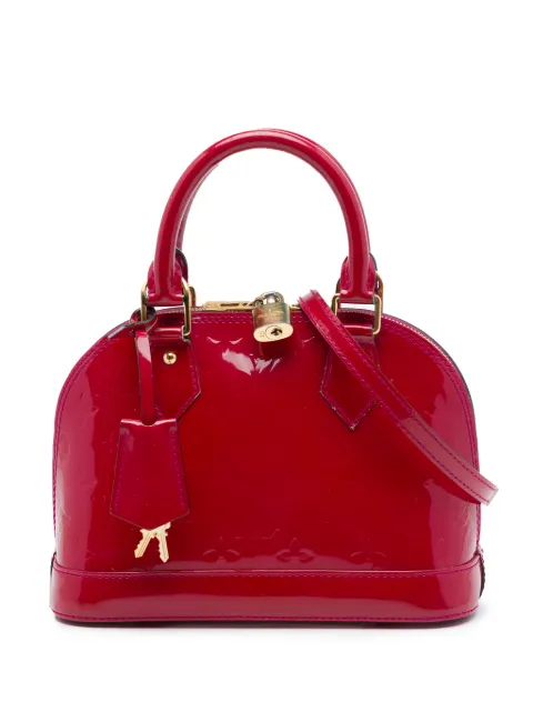 Louis Vuitton Pre-Owned 2013 Monogram Vernis Alma BB satchel Pink EB3322RZ493A1NZ9