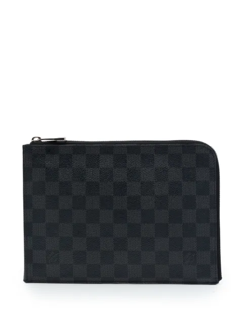 Louis Vuitton Pre-Owned 2017 Damier Graphite Pochette Jour PM clutch bag Black 4X6SO36QNZK2IKVK