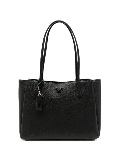 GUESS USA saffiano-effect logo-plaque tote bag Black HWZG9672260BLA