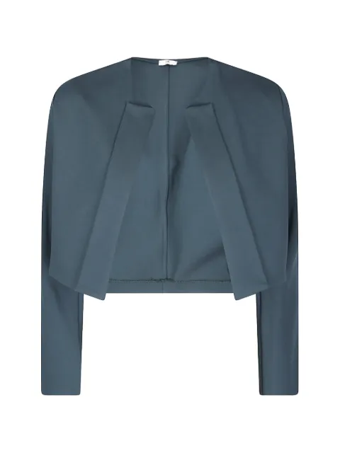 M.S.M. panelled cropped jacket Blue X421