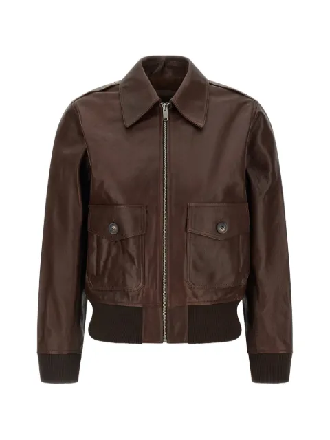 A.P.C. leather jacket Brown PXCDGF32052