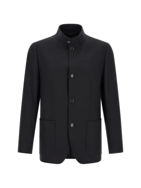 Lardini Feeling Korean-collar blazer Black AC5842CN65402999