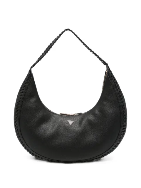 GUESS USA braided whipstitch shoulder bag Black BG9750020