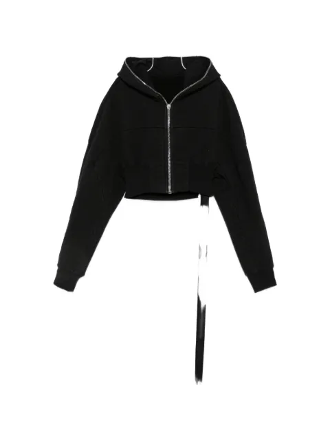 Rick Owens DRKSHDW cropped hooded jacket Brown DS02F6233HFP