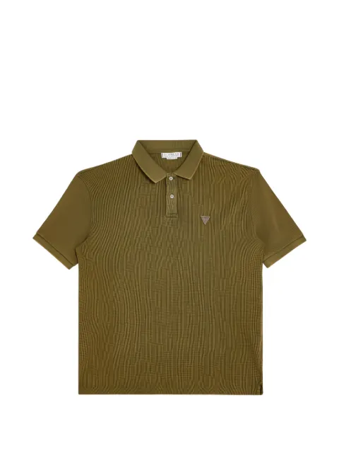 GUESS USA waffle-knit polo shirt Green M5GP05KCSG1