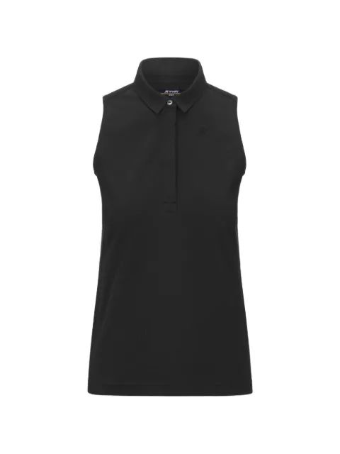 K-Way Adour sleeveless polo top Black K1127HW