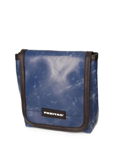 FREITAG logo-patch foldover messenger bag Blue F140