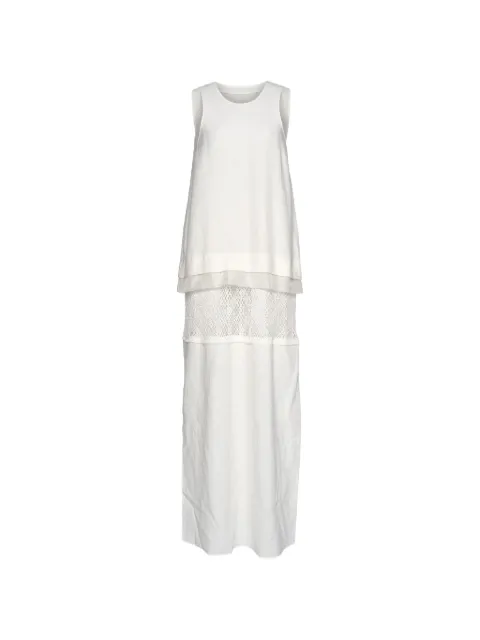 Muller Of Yoshiokubo lace-panel layered dress White MLS26602