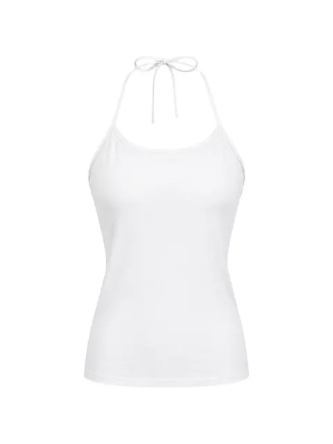 Still Here Toggle halterneck tank top White SHTTOGTNKMLK