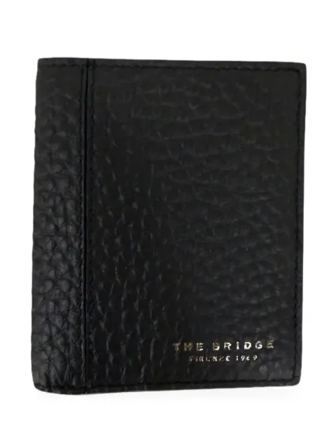 The Bridge grainy-effect bi-fold wallet Black 013506QQ