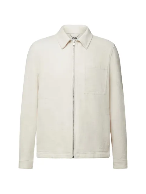 Drykorn Jerson jacquard-weave zipped jacket Neutrals JERSON150286