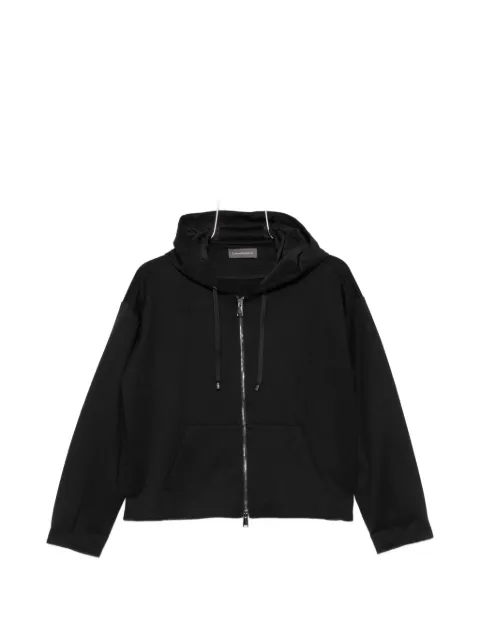 Lorena Antoniazzi zip-up hoodie Black A2677FE01A3674