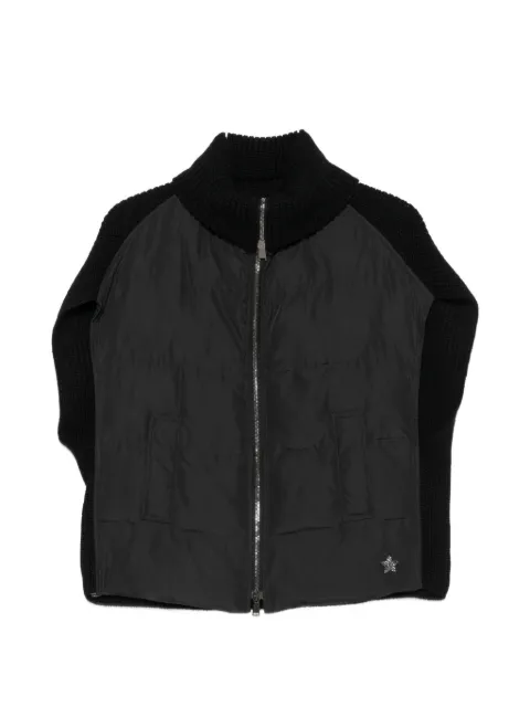 Lorena Antoniazzi quilted panelled vest Black A2633PI01A4430
