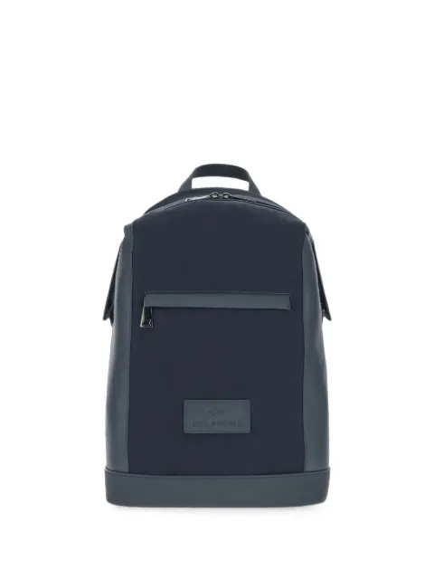 Paul & Shark Firenze leather suede backpack Blue 16318104050