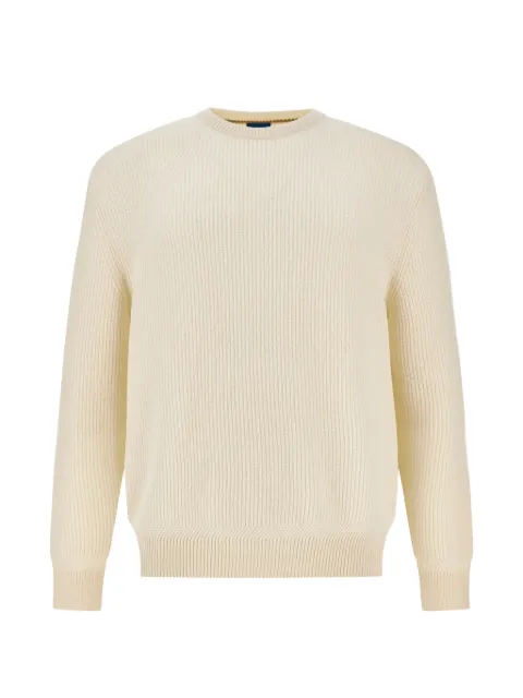 Paul & Shark Piuma ribbed-knit sweater White 16311013