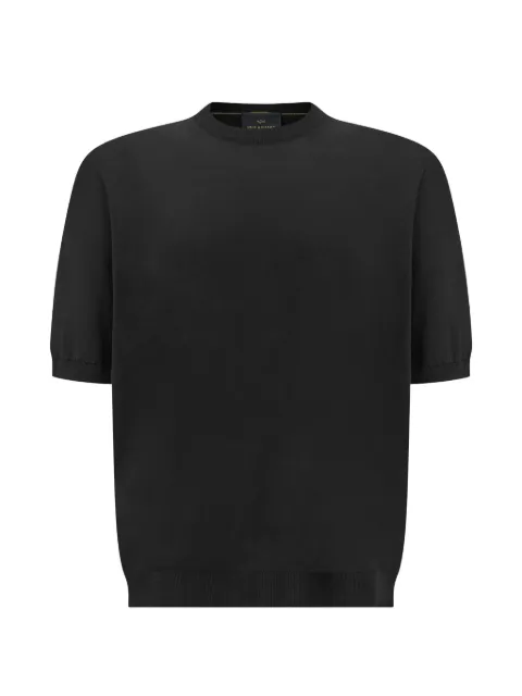 Paul & Shark fine-knit wool short-sleeve sweater Black 16311065