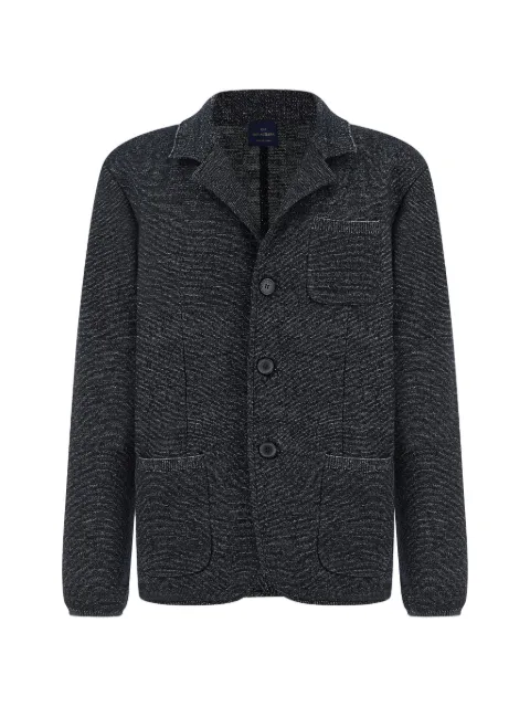 Paul & Shark button-fastening knitted blazer Blue 16311213
