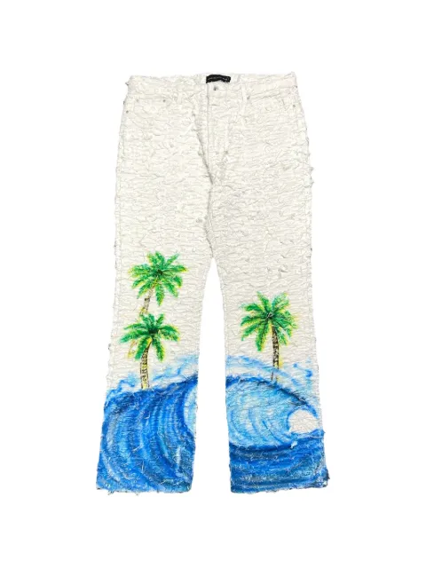 Who Decides War Farley Hill Husk straight-leg jeans White WDWMBFHHJW