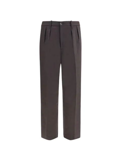 Nine In The Morning Kai pleated wide-leg trousers Brown 9FW26KAI52