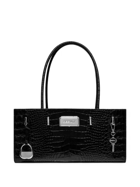 Seen Users Aura croc-effect shoulder bag Black SEEN12ACC01