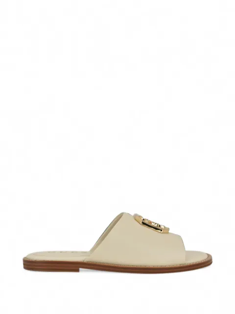 GUESS USA Graysie logo-plaque flat sandals Neutrals GWGRAYSIE4