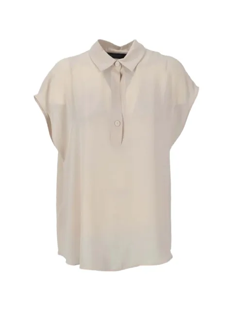 ELENA MIRÒ short-sleeve polo top Neutrals 2007P000228N02