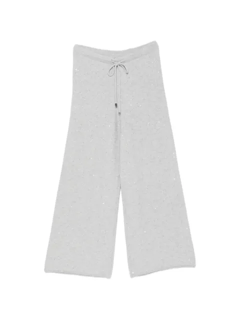 Antonelli sequin-embellished drawstring trousers Grey 41921R