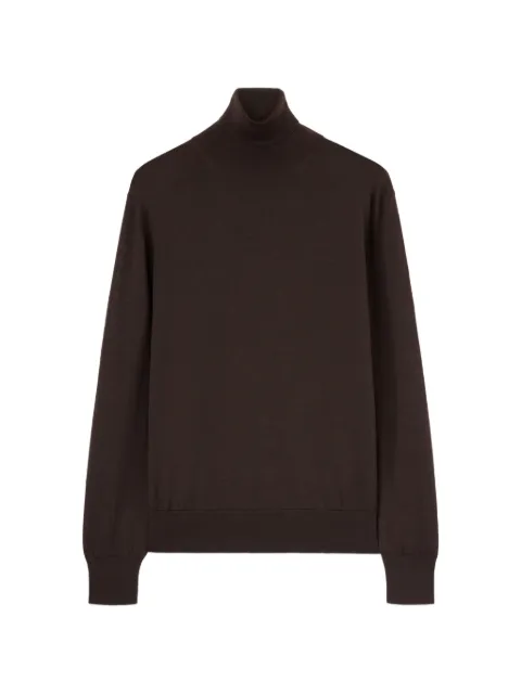 Agnona ribbed-knit turtleneck sweater Brown K210U280D1813M76