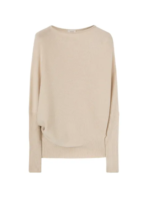 Agnona asymmetrical cashmere sweater Neutrals K5100584K080QN14