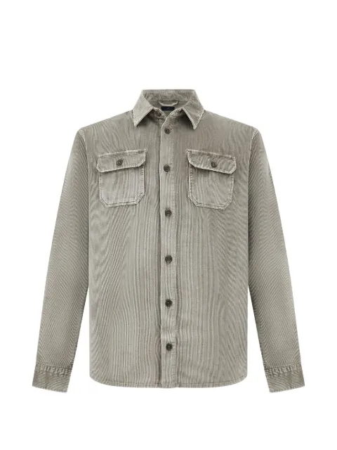Paul & Shark corduroy-effect shirt Green 14313179