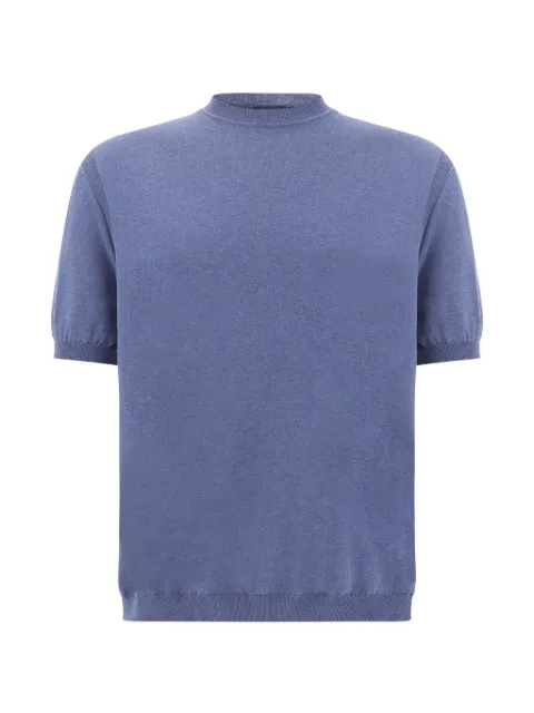 Paul & Shark fine-knit short-sleeve T-shirt Blue 16311039