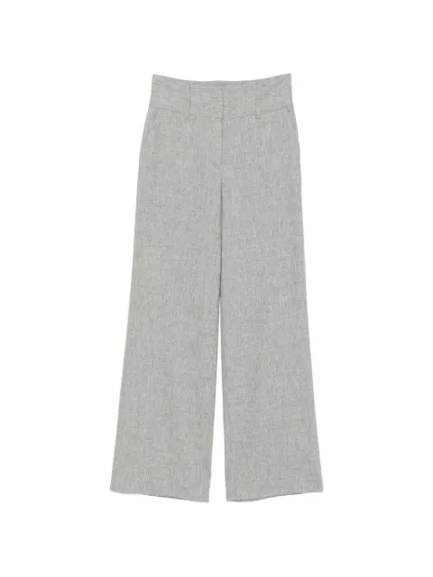Lorena Antoniazzi high-waisted wide-leg trousers Grey A2657PA04A4010