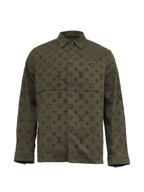 Louis Vuitton Pre-Owned Monogram Workwear overshirt Green RFCPUUSCL785580M