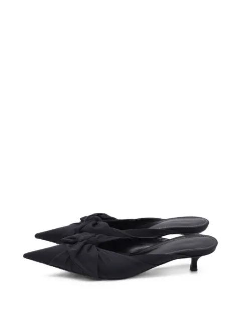 Balenciaga Pre-Owned Knife bow-embellished mules Black RFCPUUSSH785584W
