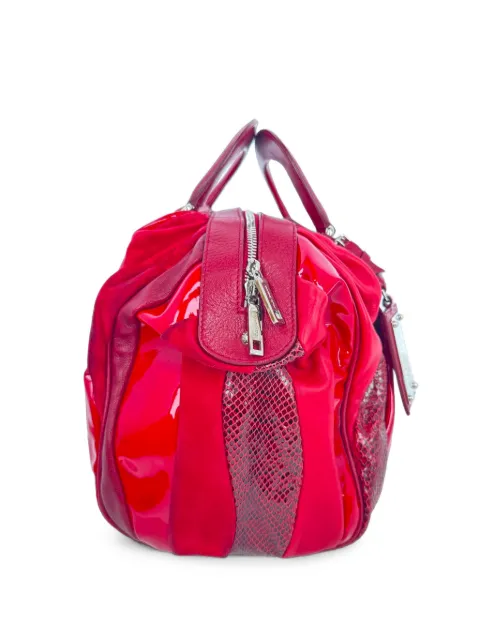 Dolce & Gabbana Pre-Owned Snakeskin-accent top handle bag Pink RFCPUGBBA787020W