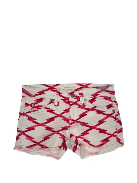Isabel Marant Vintage Étoile printed mini shorts Neutrals RFCPUGBCL785550W