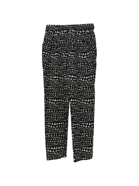 Stella McCartney Pre-Owned printed ankle-zip trousers Black RFCPUGBCL757428W