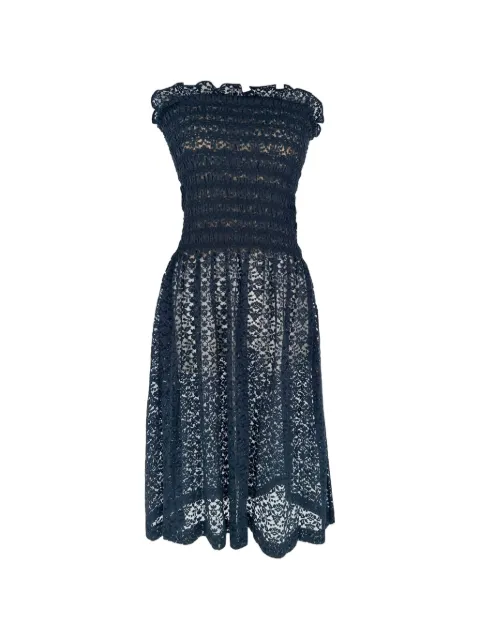 Stella McCartney Pre-Owned lace strapless dress Black RFCPUGBCL785547W