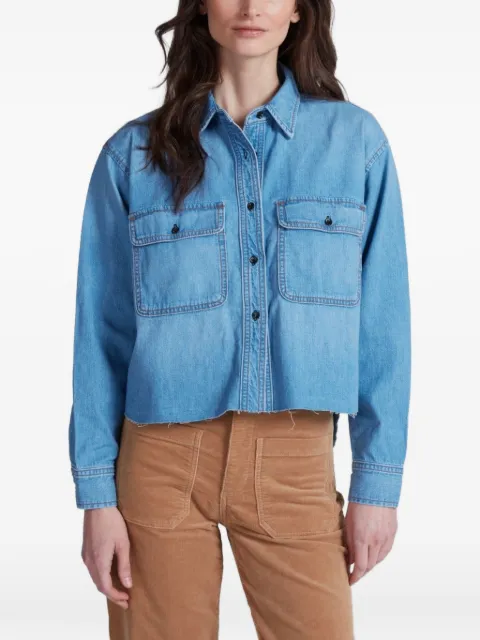 ASKK NY Crosby raw-hem denim shirt Blue W1A13K640BLO
